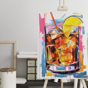 raxxa Canva: Canvas Cocktails Abstract Artistry Meets Mixology.