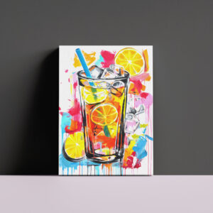 raxxa Canva: Vibrant Abstract Cocktails Artful Blends in Bold Hues