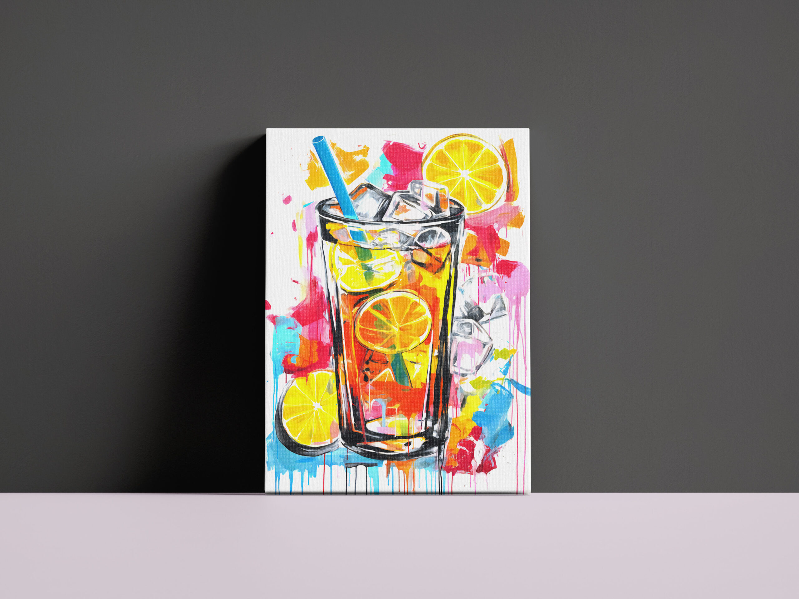 raxxa Canva: Vibrant Abstract Cocktails Artful Blends in Bold Hues