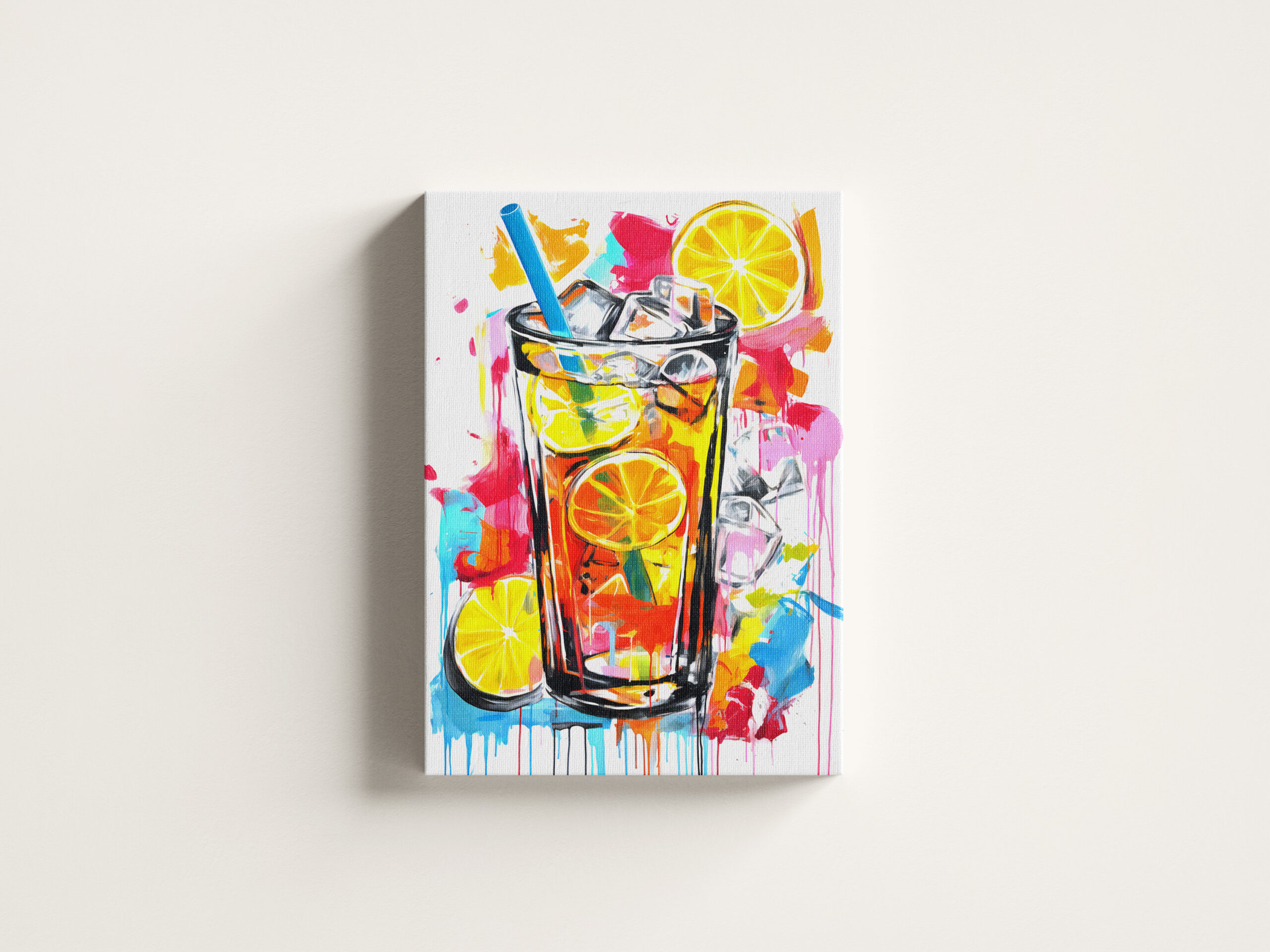 raxxa Canva: Vibrant Abstract Cocktails Artful Blends in Bold Hues - Image 3