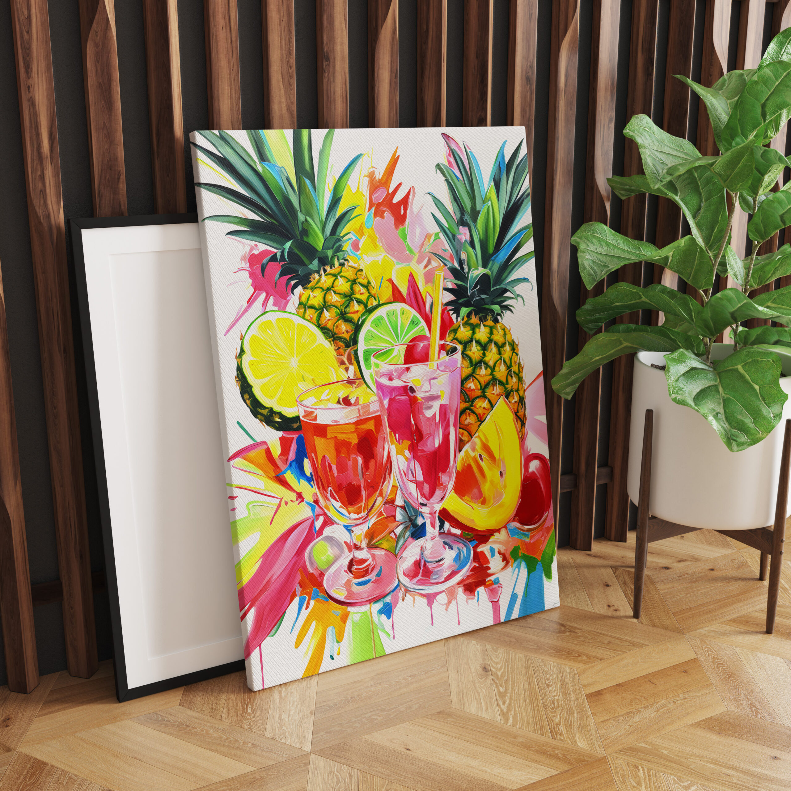 raxxa Canva: Colorful Abstract Mixology Vividly Painted Cocktail Creations. - Imagen 2