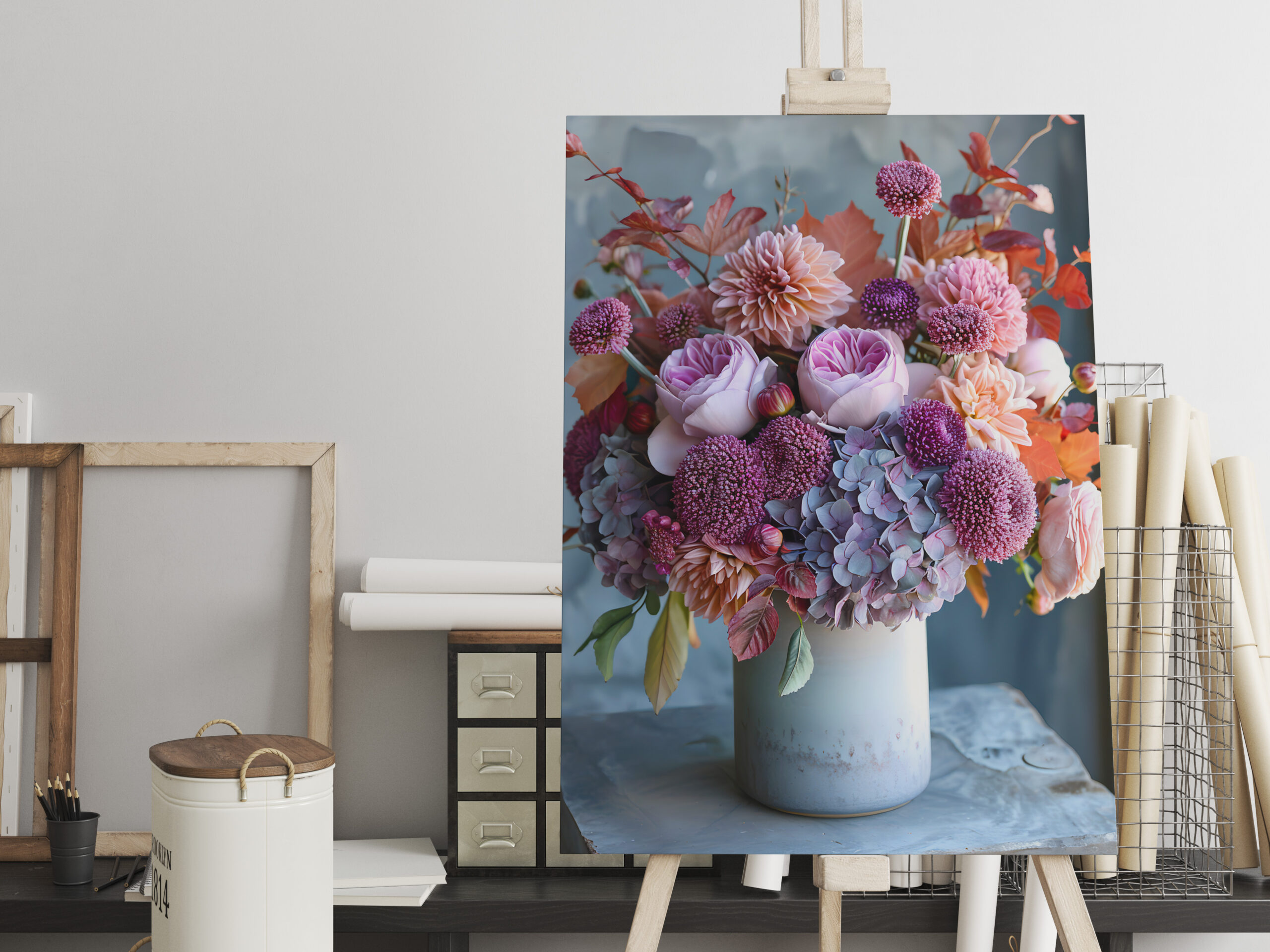 raxxa Canva: Colorful Summer Bouquet Still Life – Bild 2