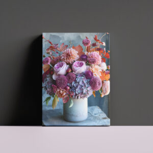 raxxa Canva: Colorful Summer Bouquet Still Life