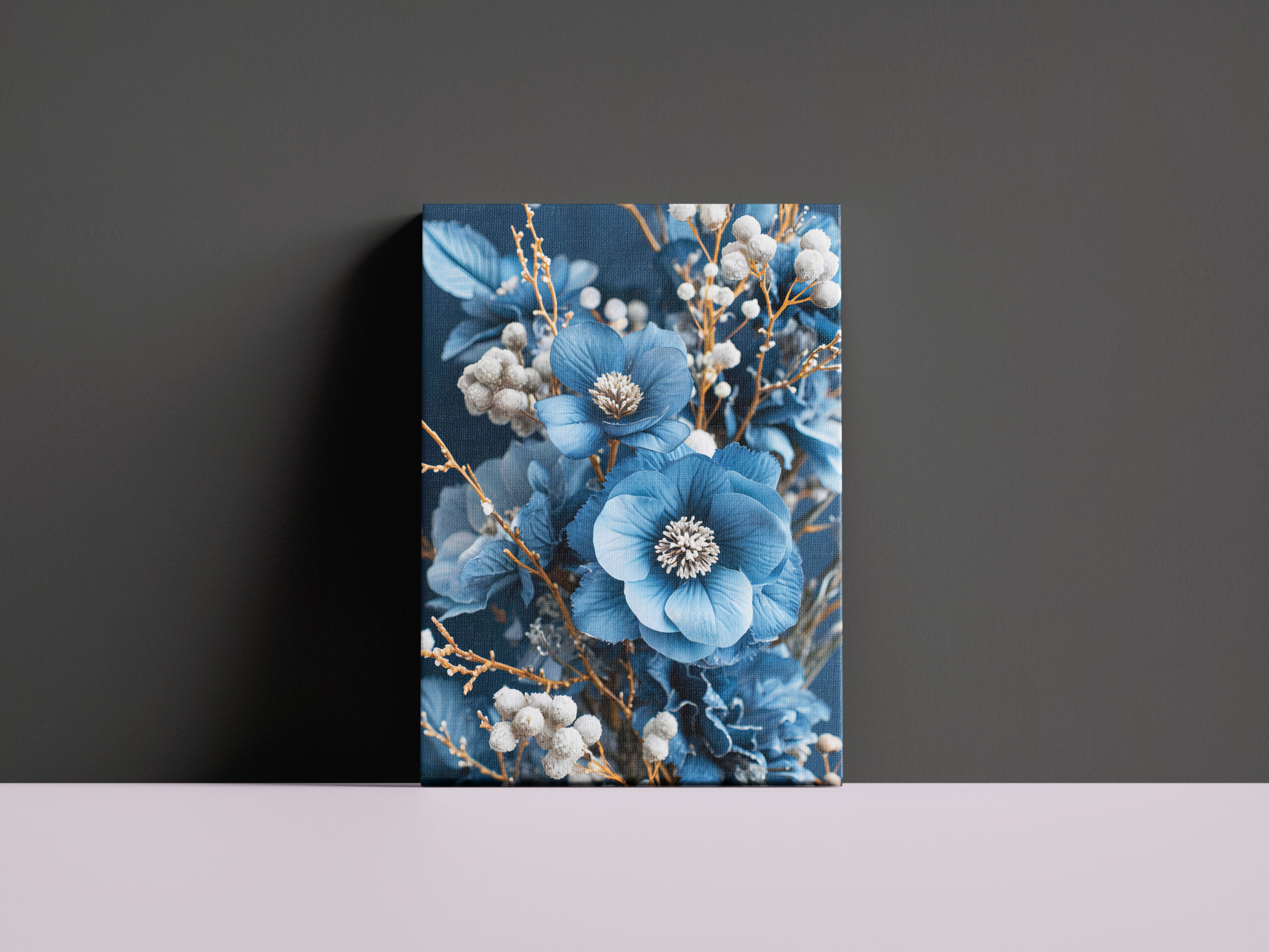 raxxa Canva: Blue Fantasy Floral Still Life – Bild 2