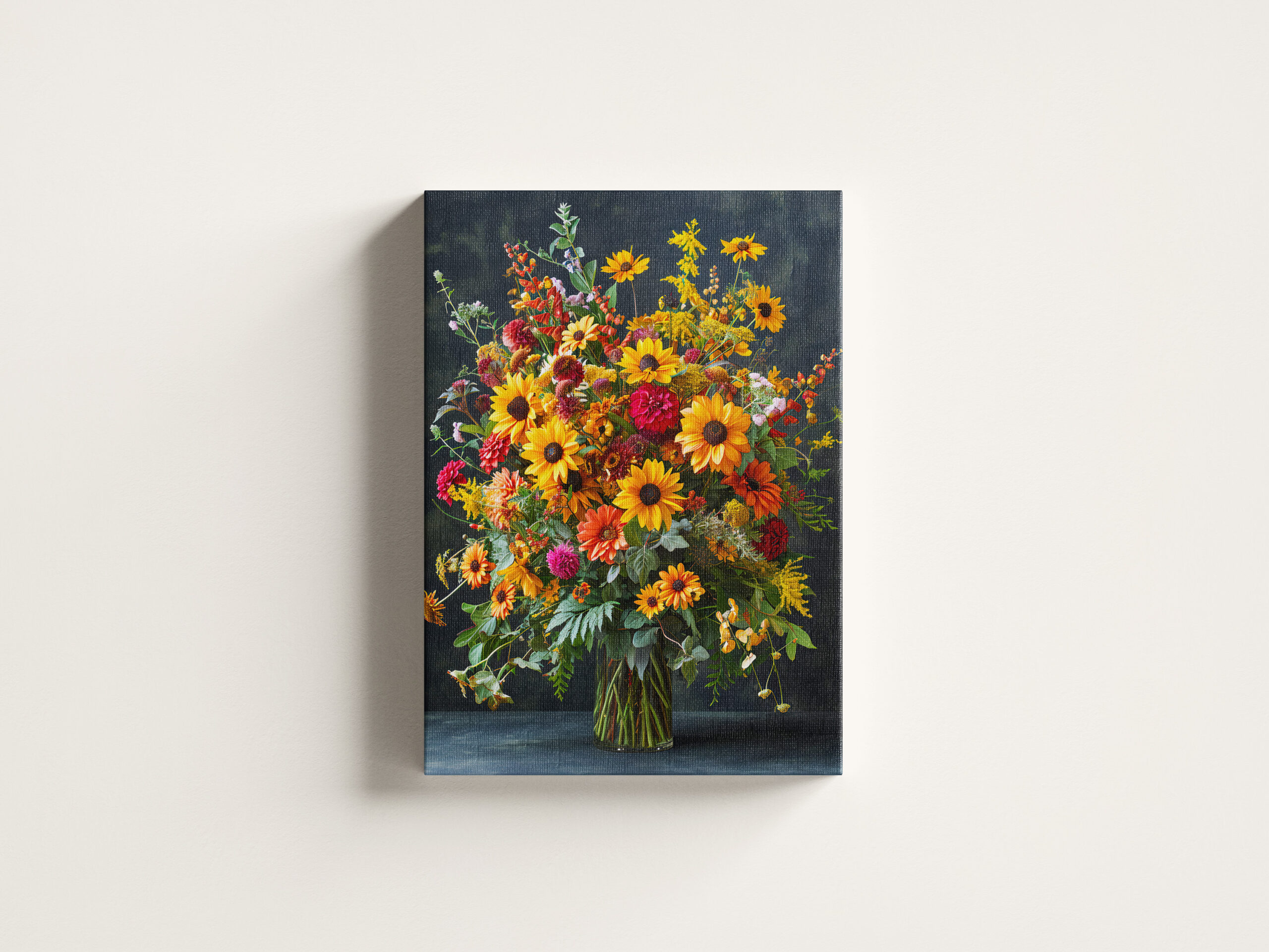 raxxa Canva: Summer Still Life with Sunflowers and Zinnias - immagine 3