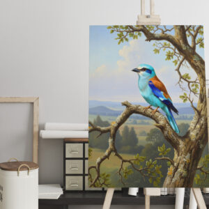 raxxa Canva: Blauracke - europäischer Vogel