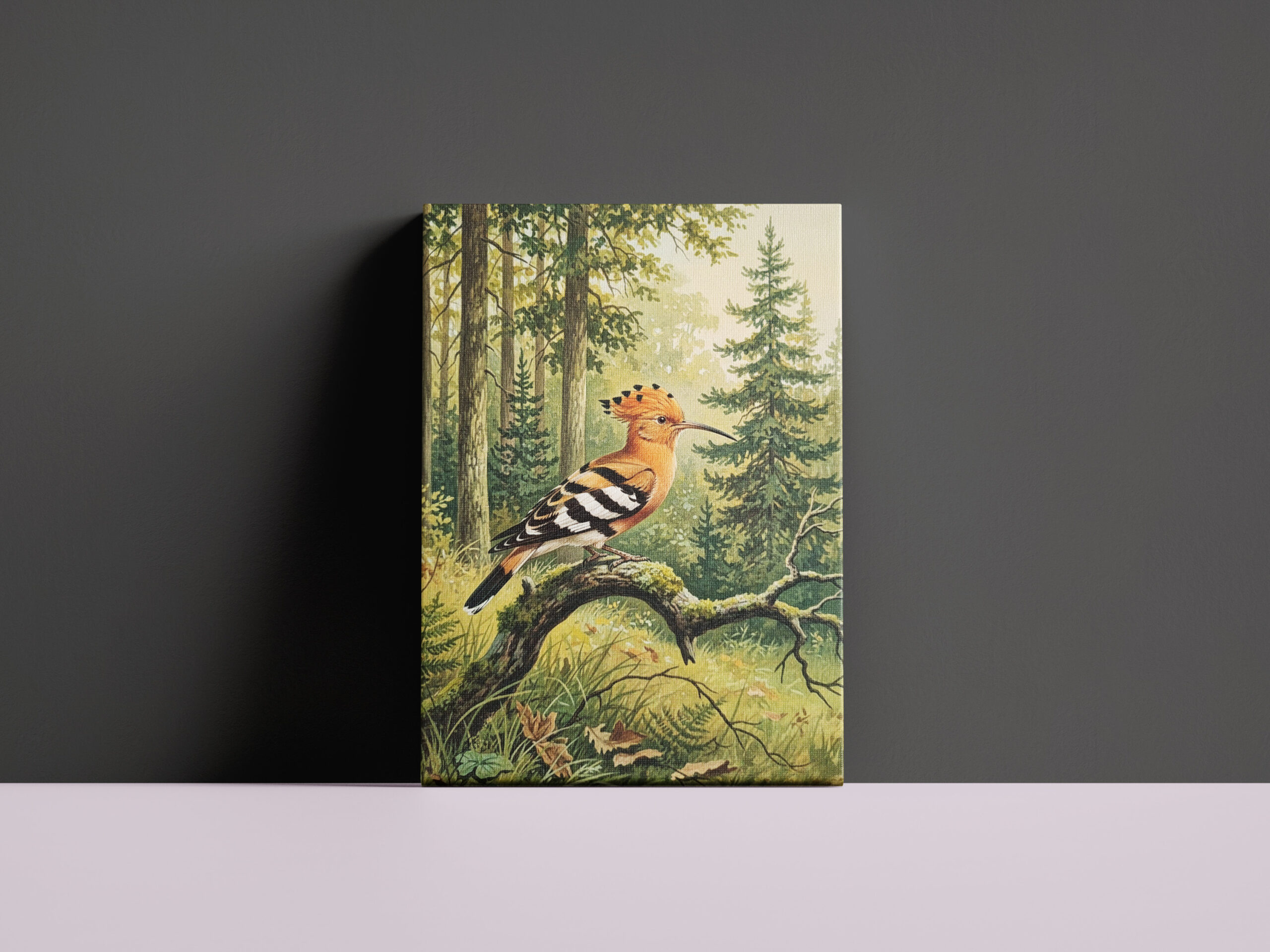 raxxa Canva: Wiedehopf - europäischer Vogel