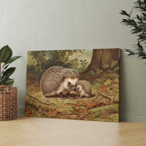 raxxa Canva: Igel mit Jungtier