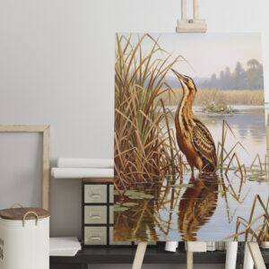 raxxa Canva: Rohrdommel - europäischer Vogel