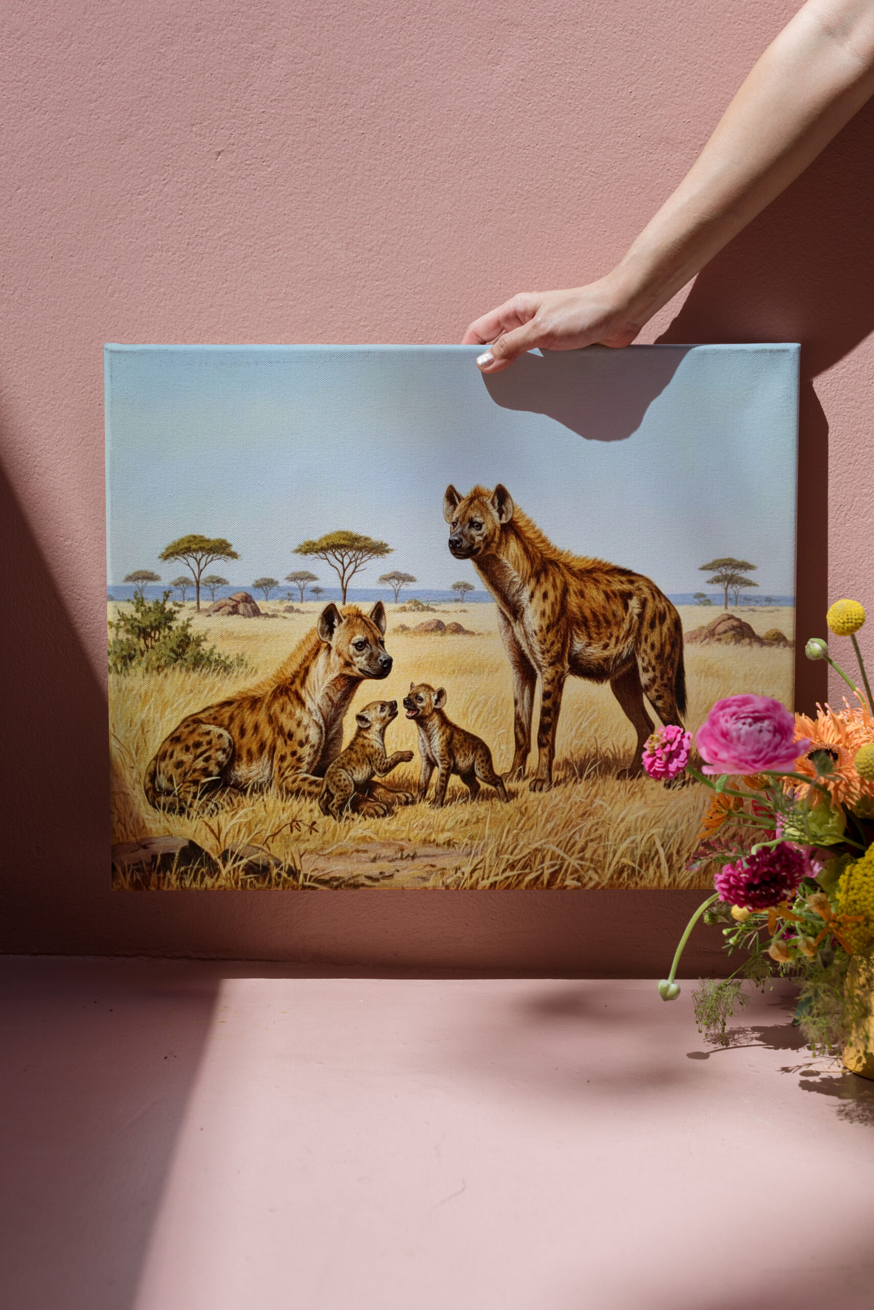 raxxa Canva: Hyänen mit Jungtieren in Afrika – Bild 3