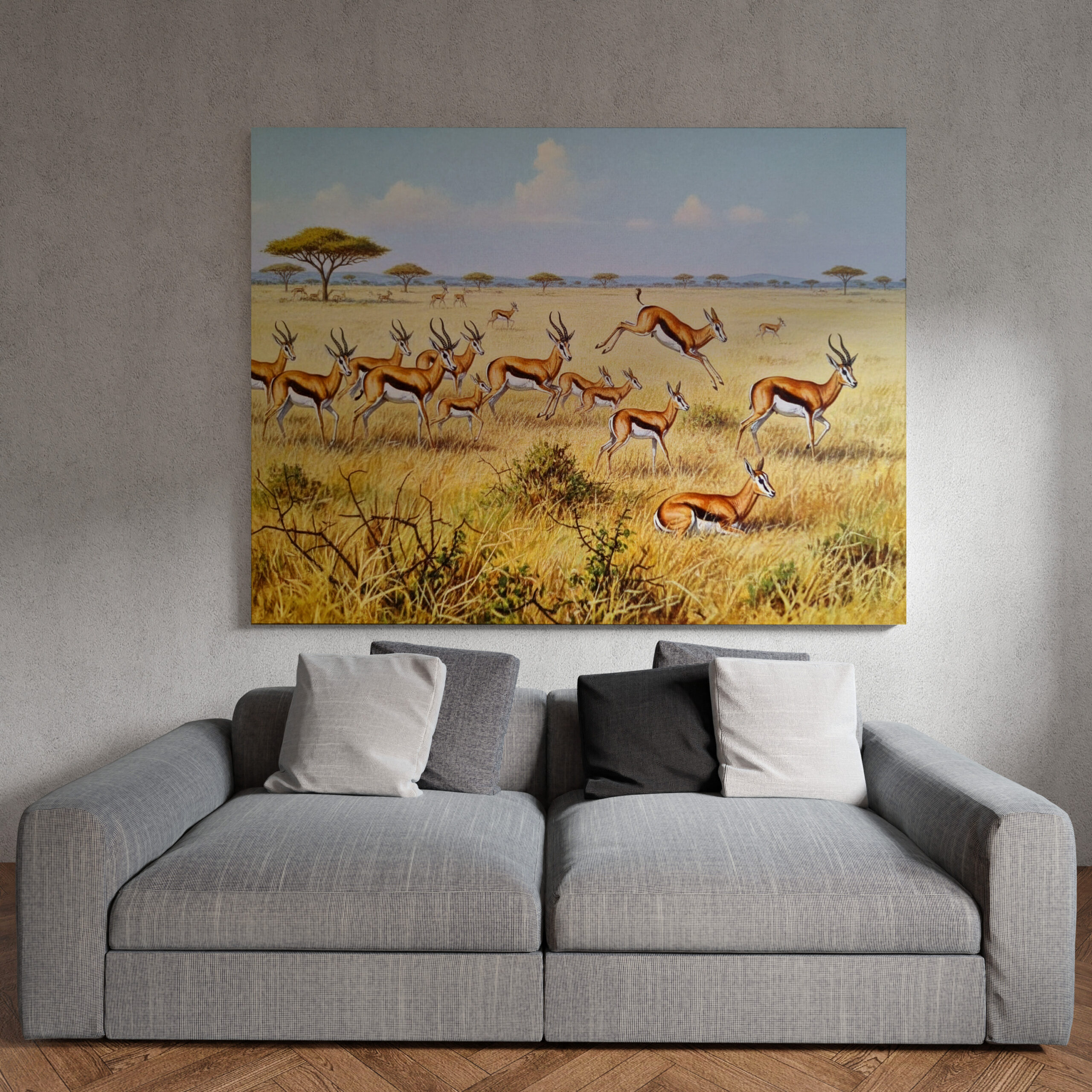 raxxa Canva: Springböcke in Afrika - Image 2