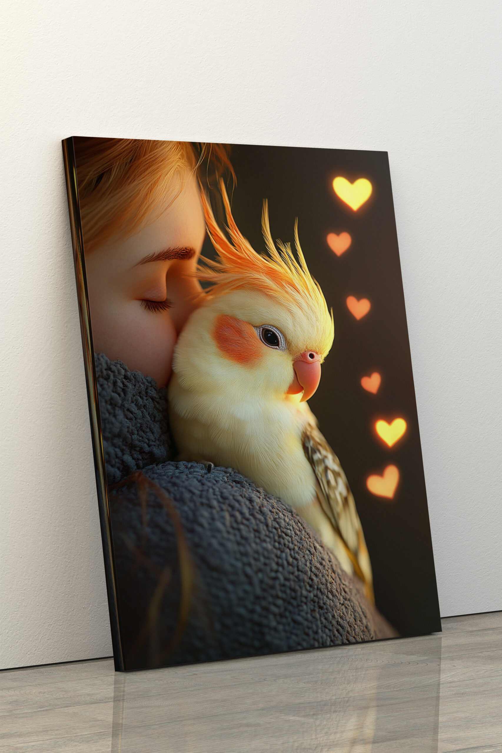 raxxa Canva: Niedlicher Nymphensittich beim kuscheln - Image 3