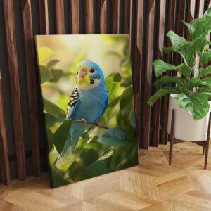 raxxa Canva: Blauer Wellensittich