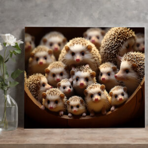 raxxa Canva: Gruppenbild mit Igeln