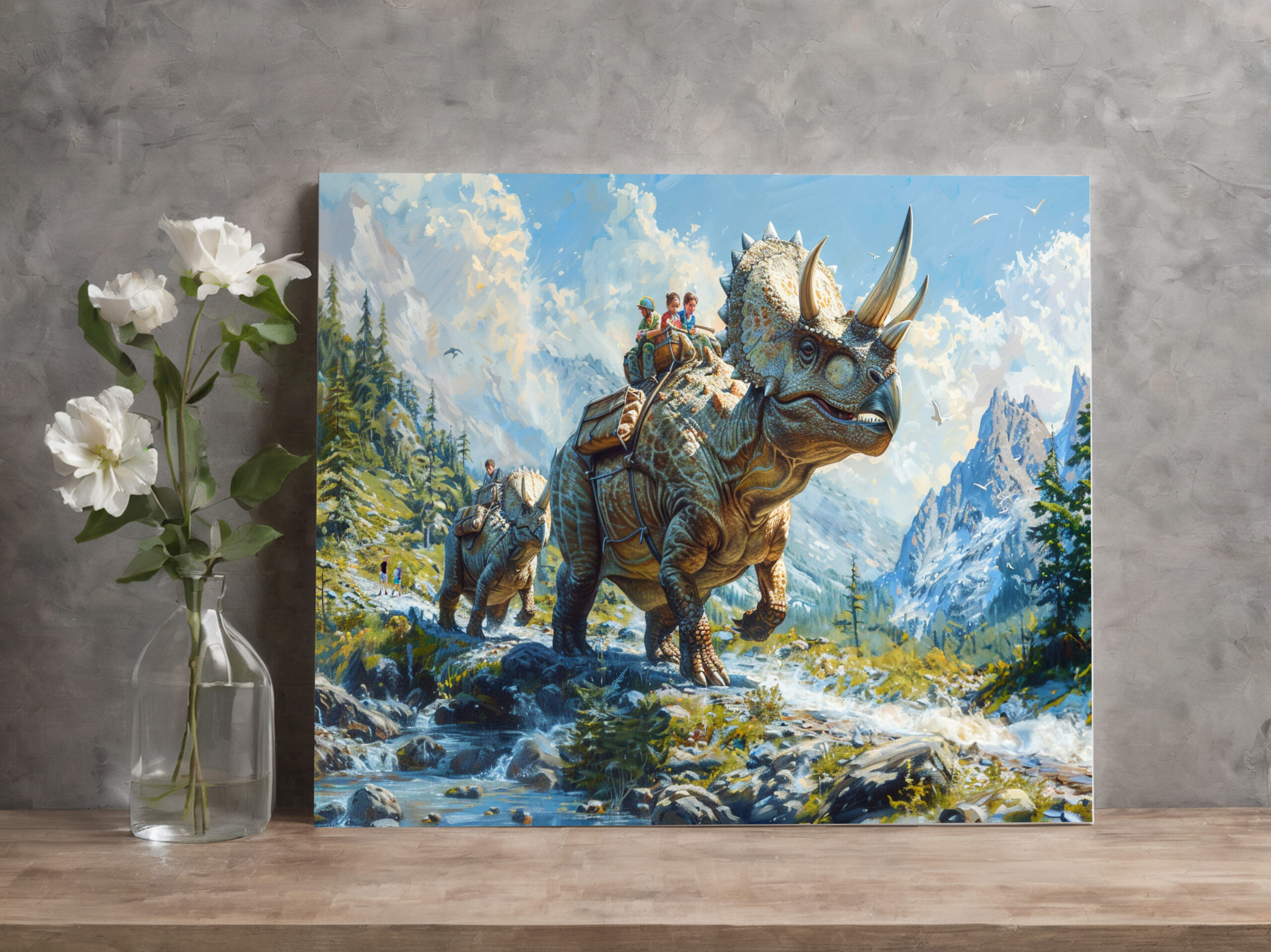 raxxa Canva: Dinosaurier Triceratops als Familienauto – Bild 3