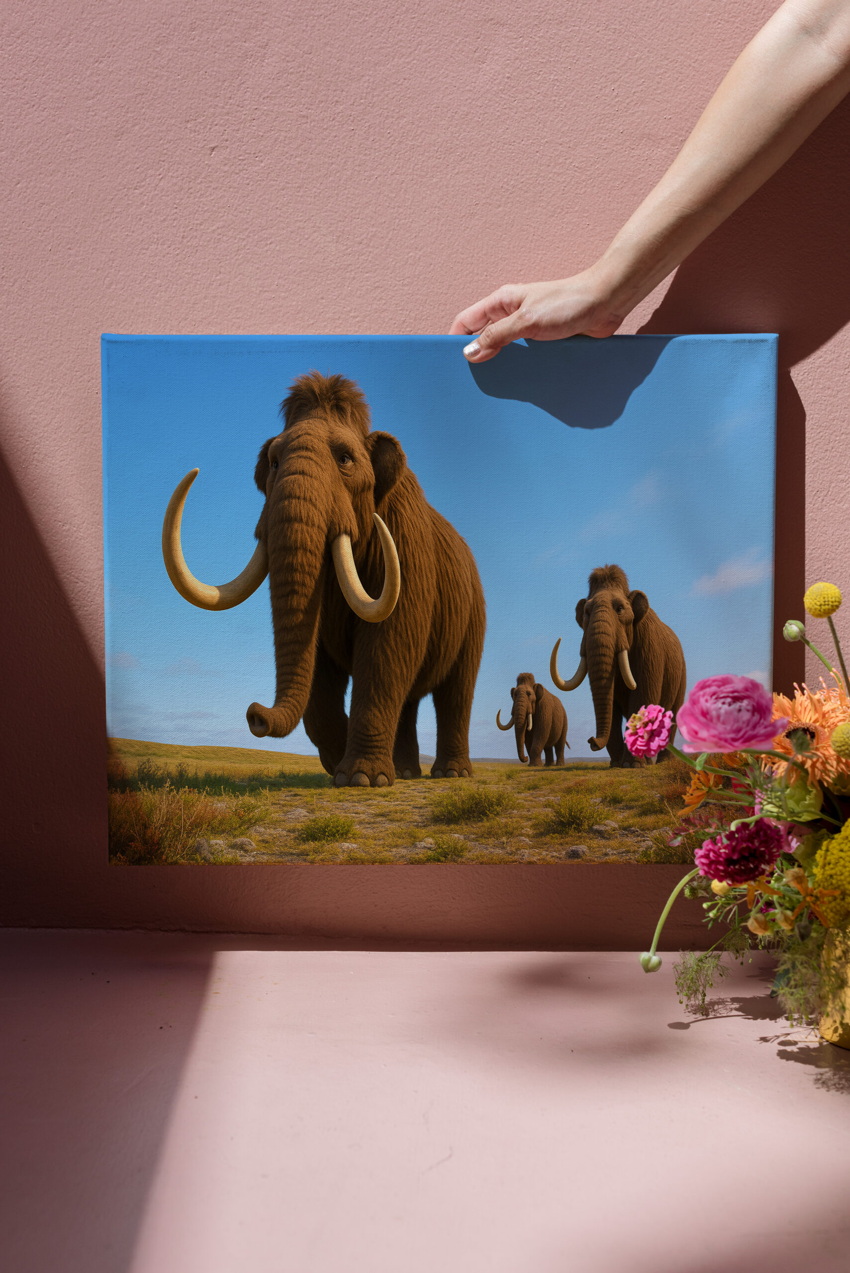 raxxa Canva: Ausgestorben in der Eiszeit - Mammut Mammuthus primigenius
