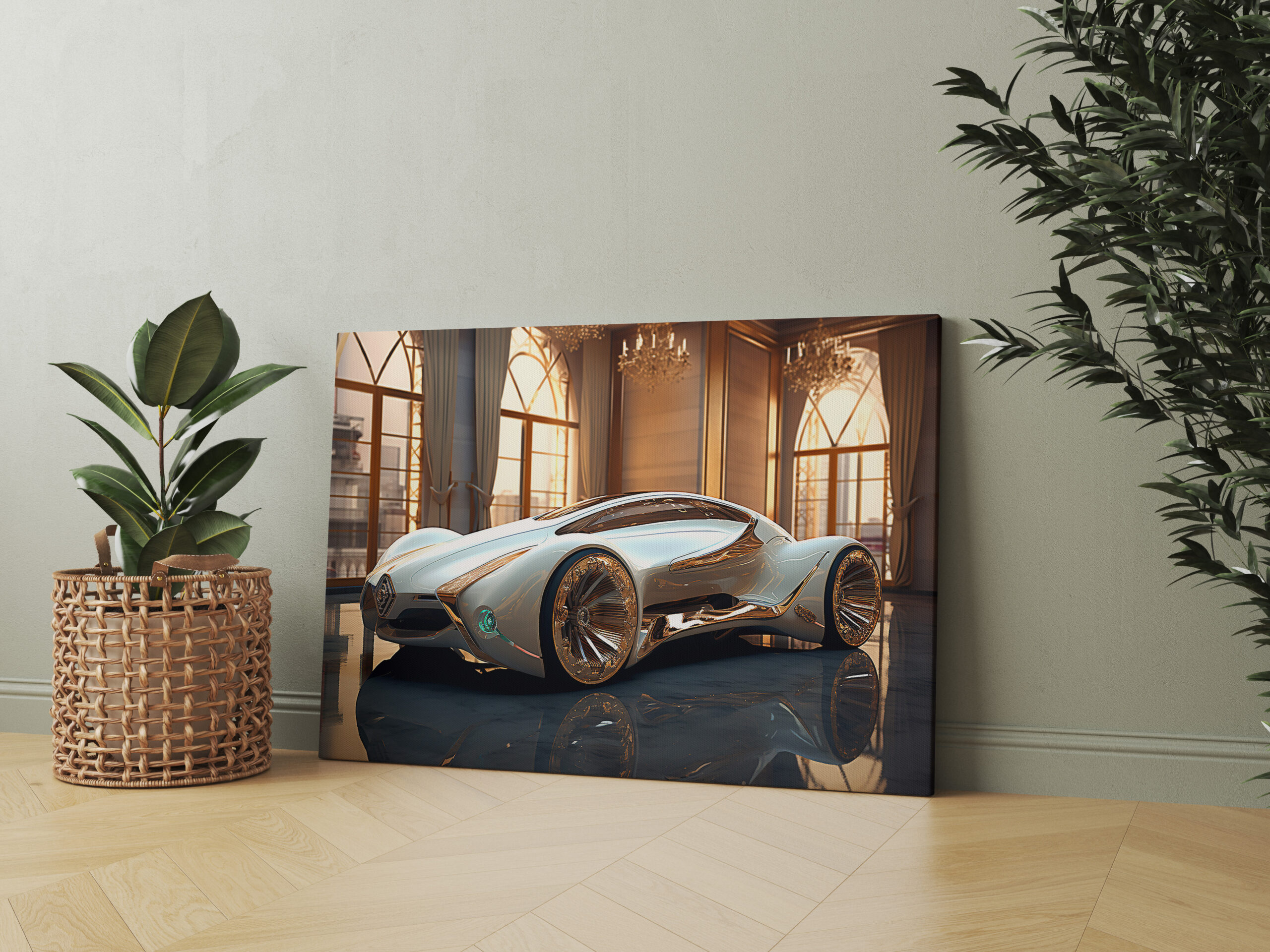 raxxa Canva: Futuristisches Auto eines Sammlers
