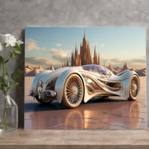 raxxa Canva: Moderner Sportwagen in coolem Design