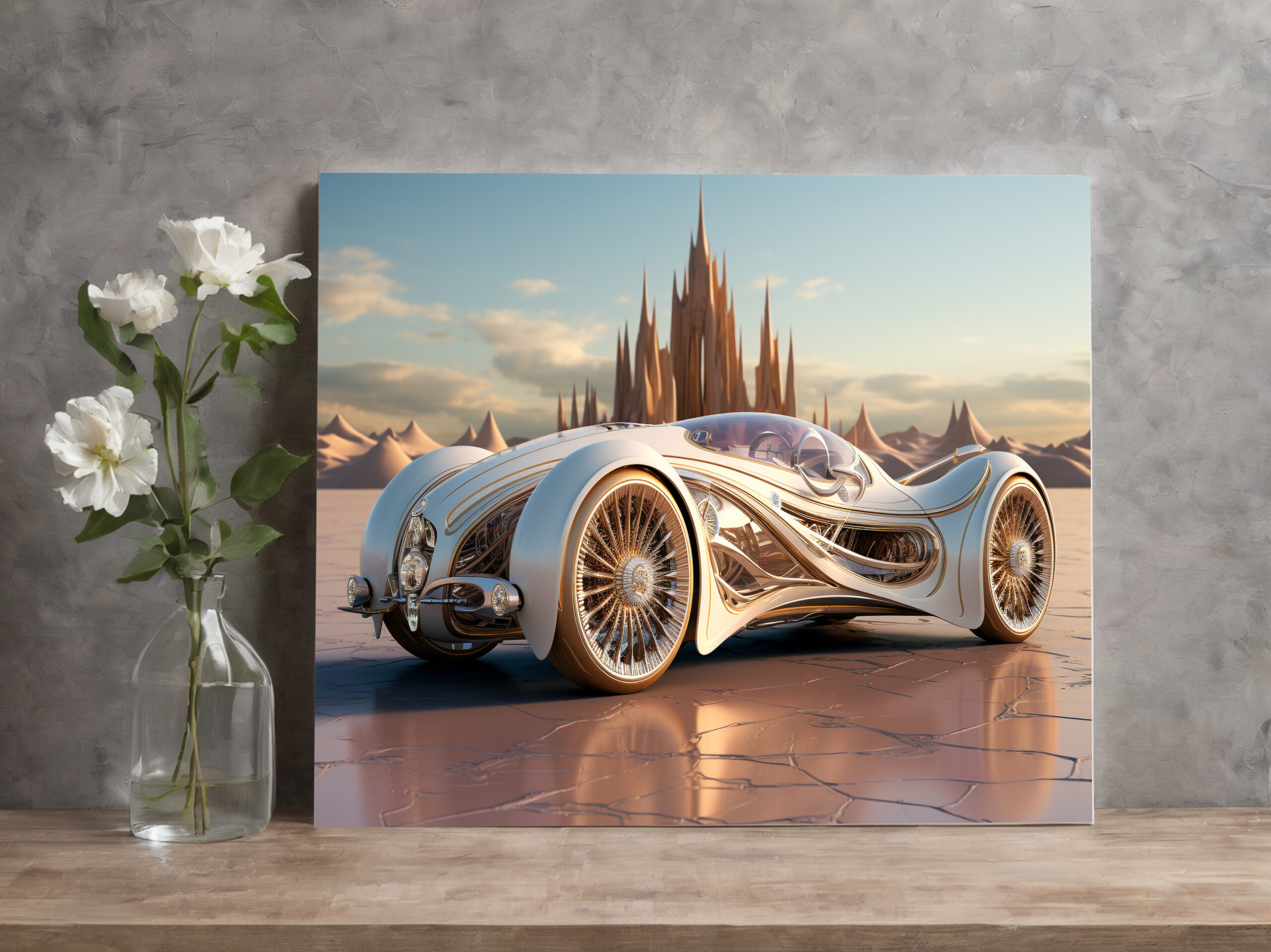 raxxa Canva: Moderner Sportwagen in coolem Design