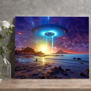 raxxa Canva: Raumschiff auf einem fremden Planeten