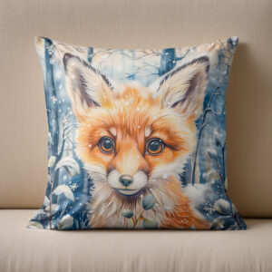 Kissen: Little Fox in Winter Herbs