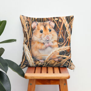 Kissen: Field Hamster in Golden Grain