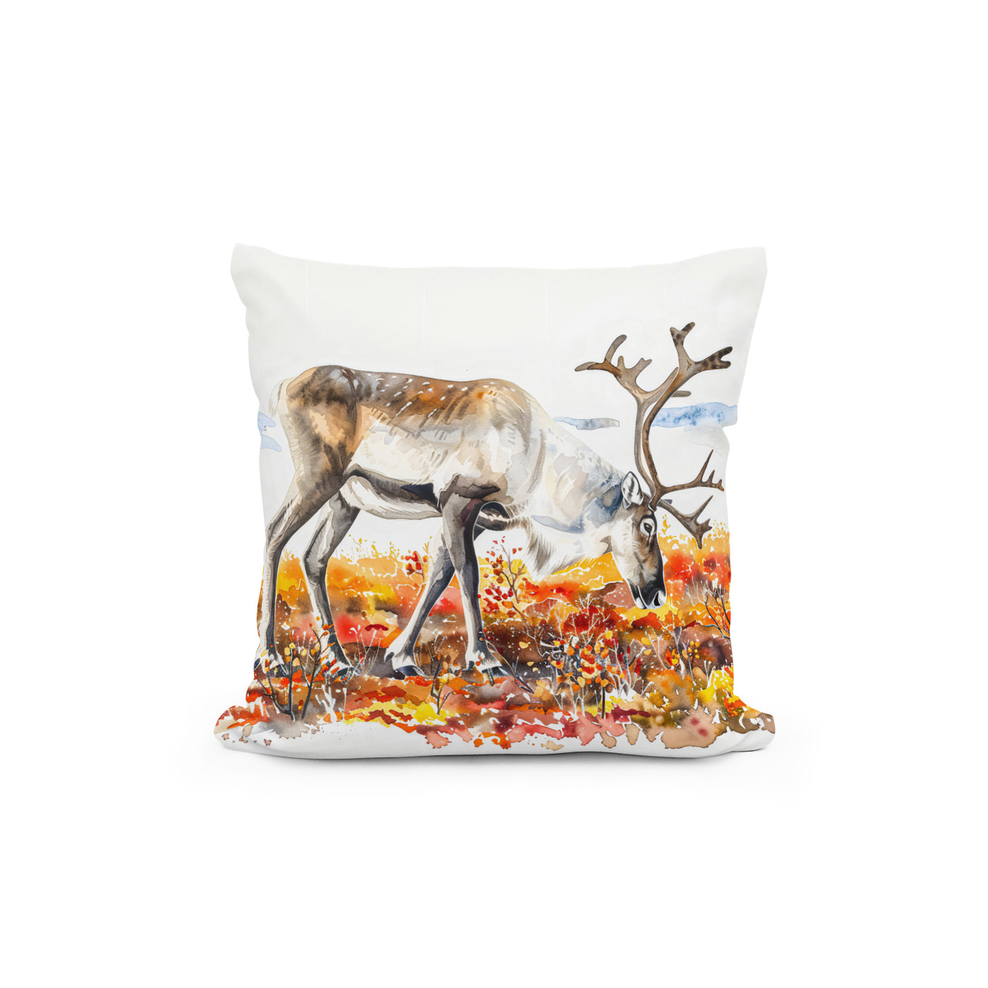 Kissen: Reindeer in Autumn Tundra - Image 2