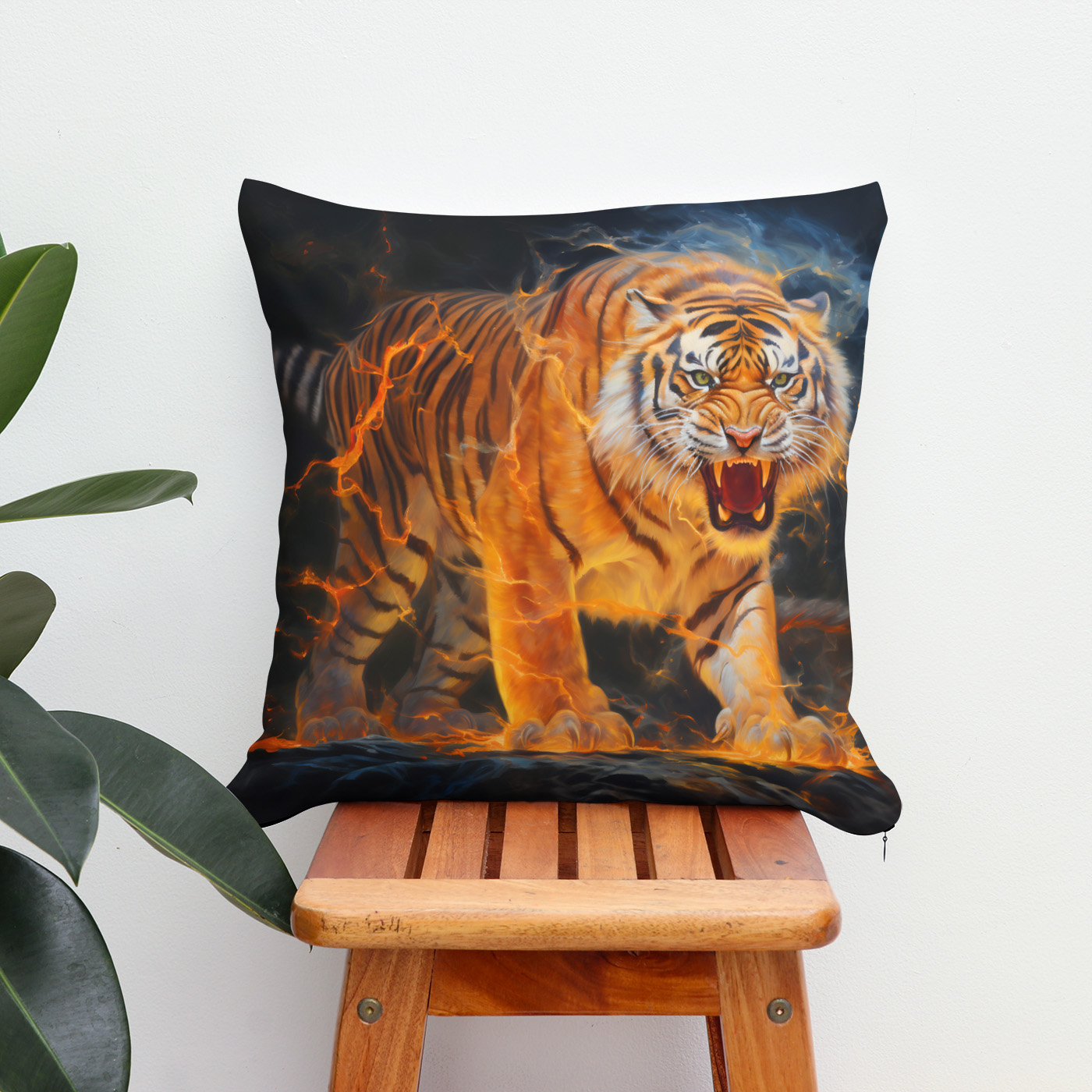 Kissen: Majestic Tiger Chinese Zodiac Artistry
