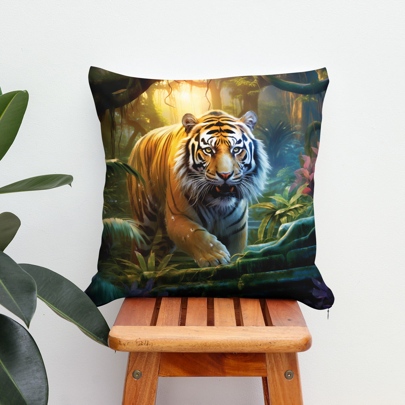 Kissen: Majestic Tiger Chinese Zodiac Artistry - immagine 2