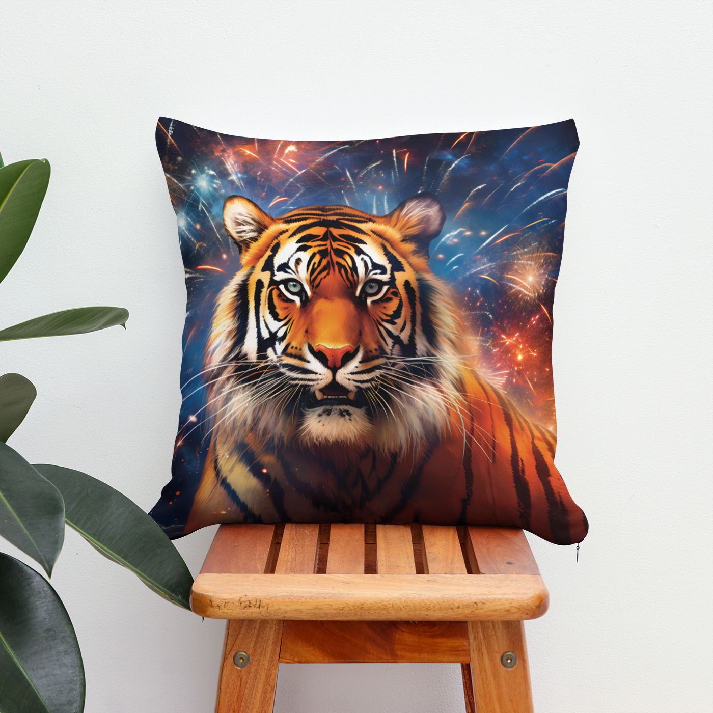Kissen: Majestic Tiger Chinese Zodiac Artistry