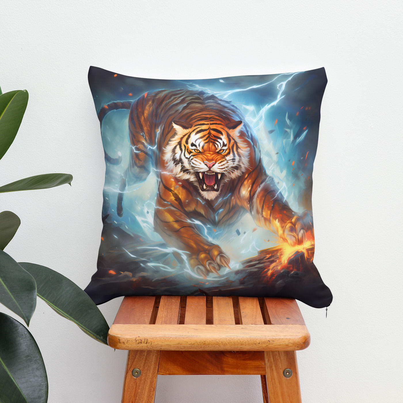 Kissen: Majestic Tiger Chinese Zodiac Artistry