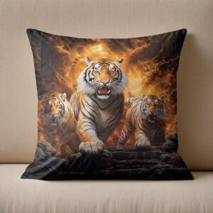 Kissen: Majestic Tiger Chinese Zodiac Artistry