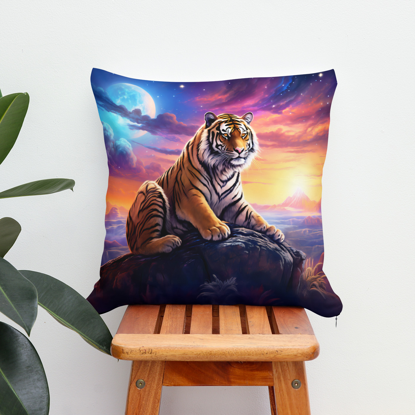 Kissen: Majestic Tiger Chinese Zodiac Artistry
