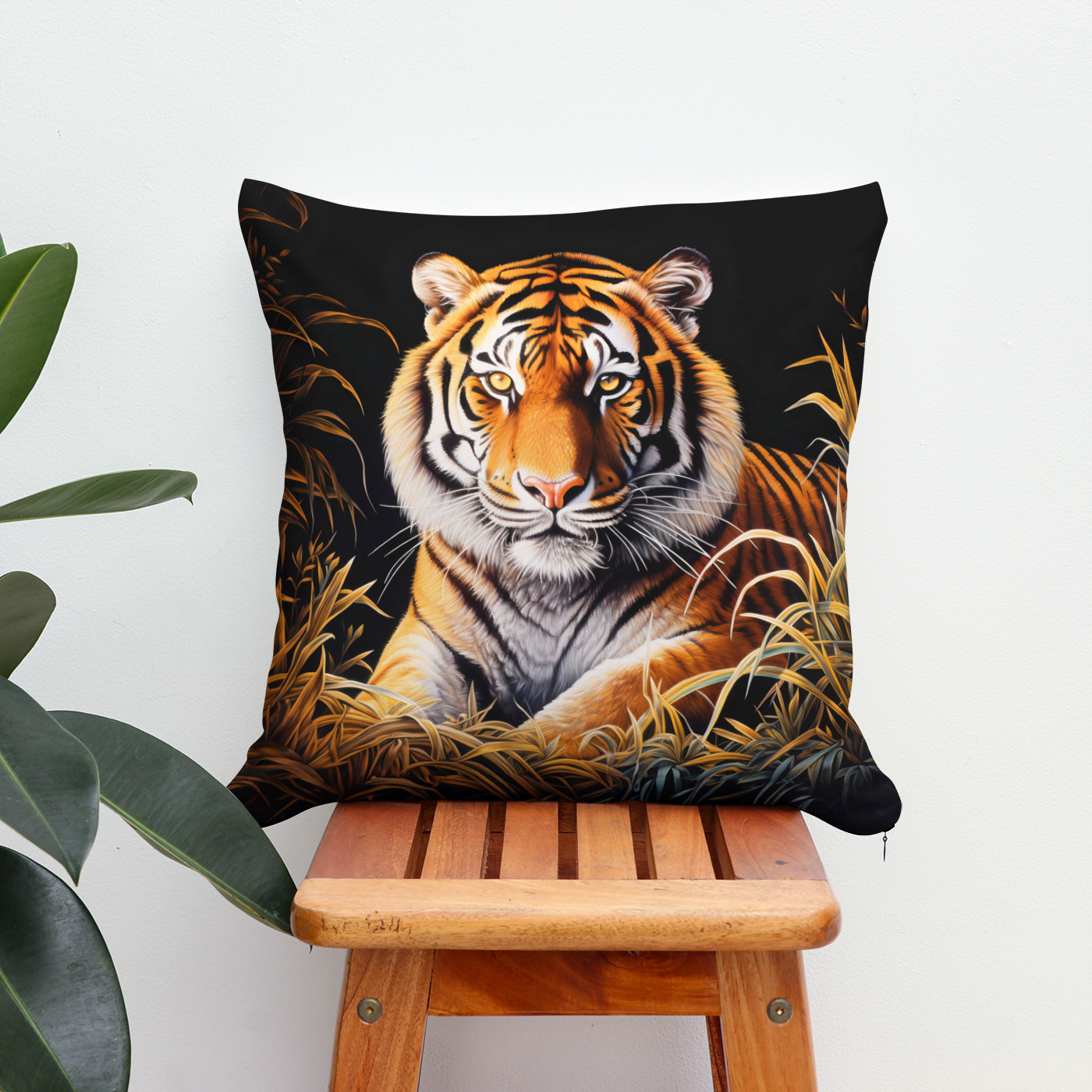 Kissen: Majestic Tiger Chinese Zodiac Artistry