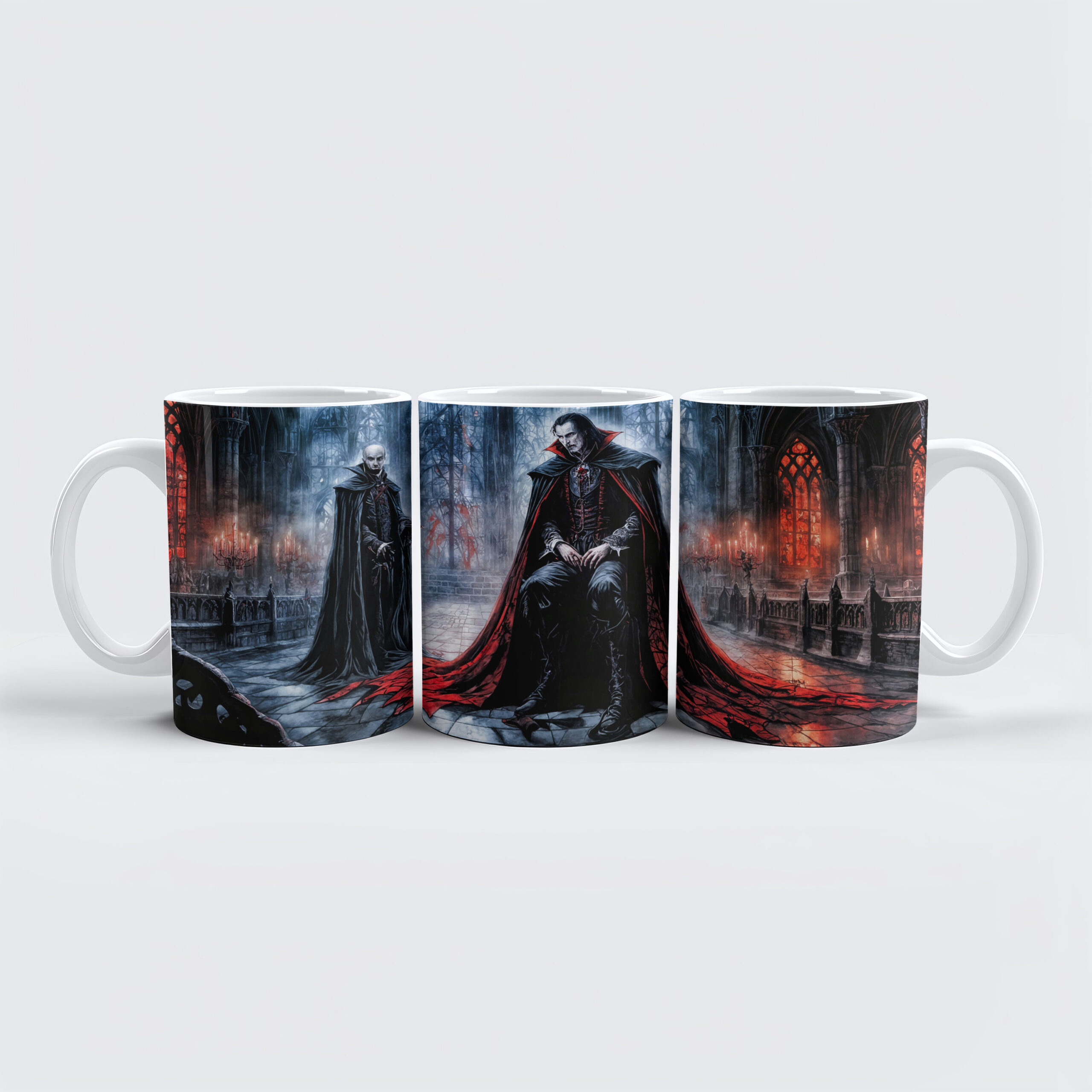 raxxa Premium-Tasse: Vampires in Gothic Cathedral Hall