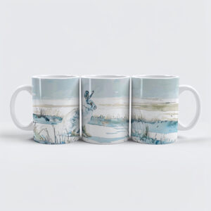 raxxa Premium-Tasse: Arctic Hare in Winter Landscape