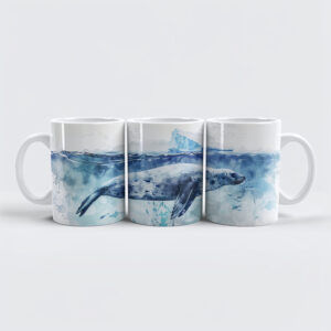 raxxa Premium-Tasse: Seal Swimming Underwater with Fish