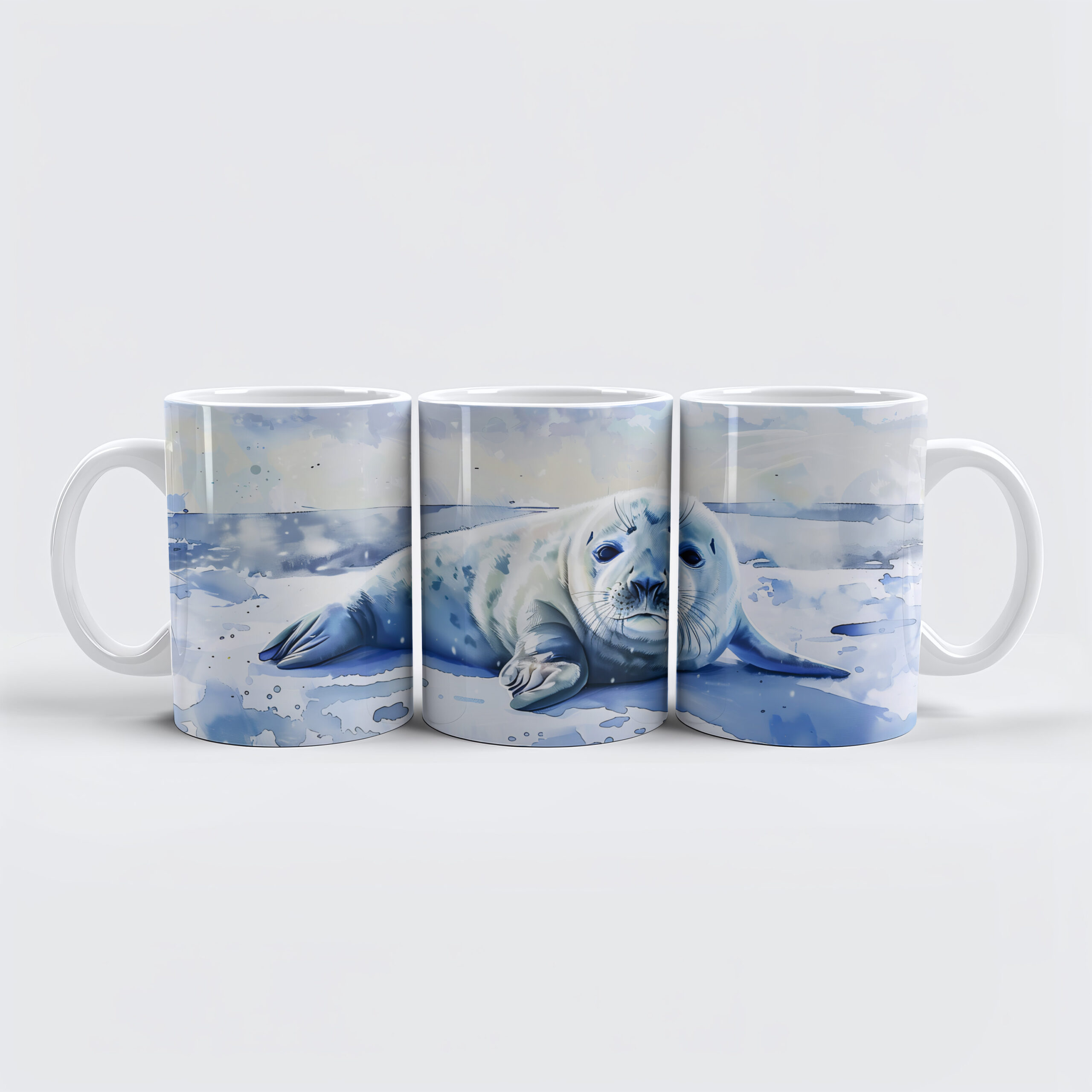 raxxa Premium-Tasse: Seal Pup Resting on Arctic Ice