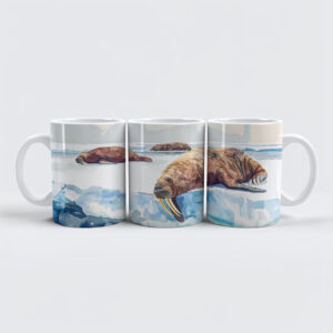 raxxa Premium-Tasse: Walruses Resting on Arctic Ice