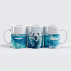 raxxa Premium-Tasse: Polar Bear in Arctic Waters