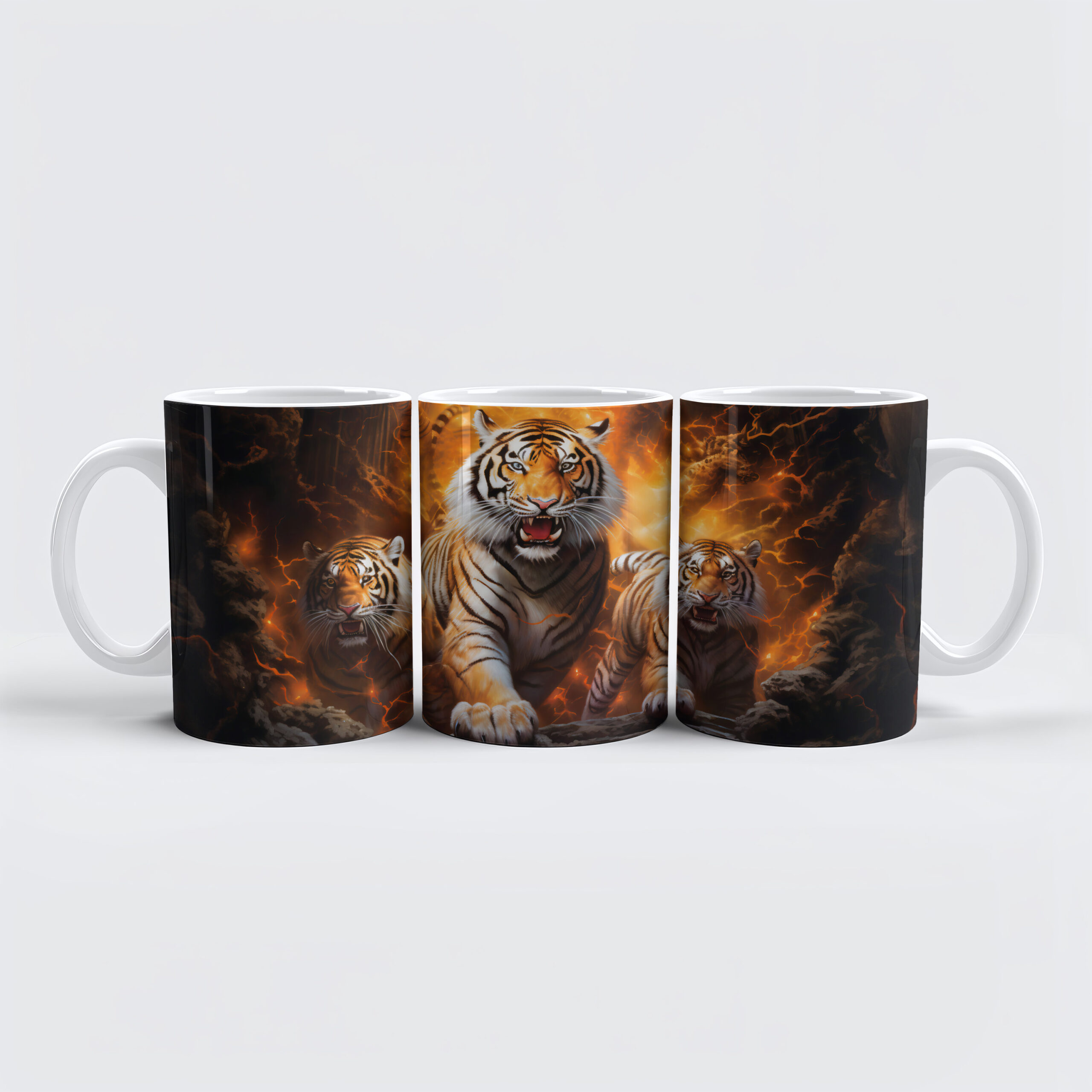 raxxa Premium-Tasse: Majestic Tiger Chinese Zodiac Artistry