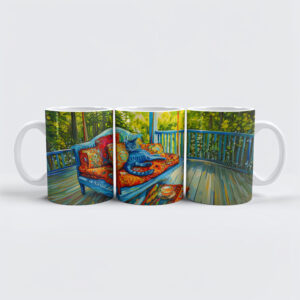 raxxa Premium-Tasse: Cat is Grooming on Swing
