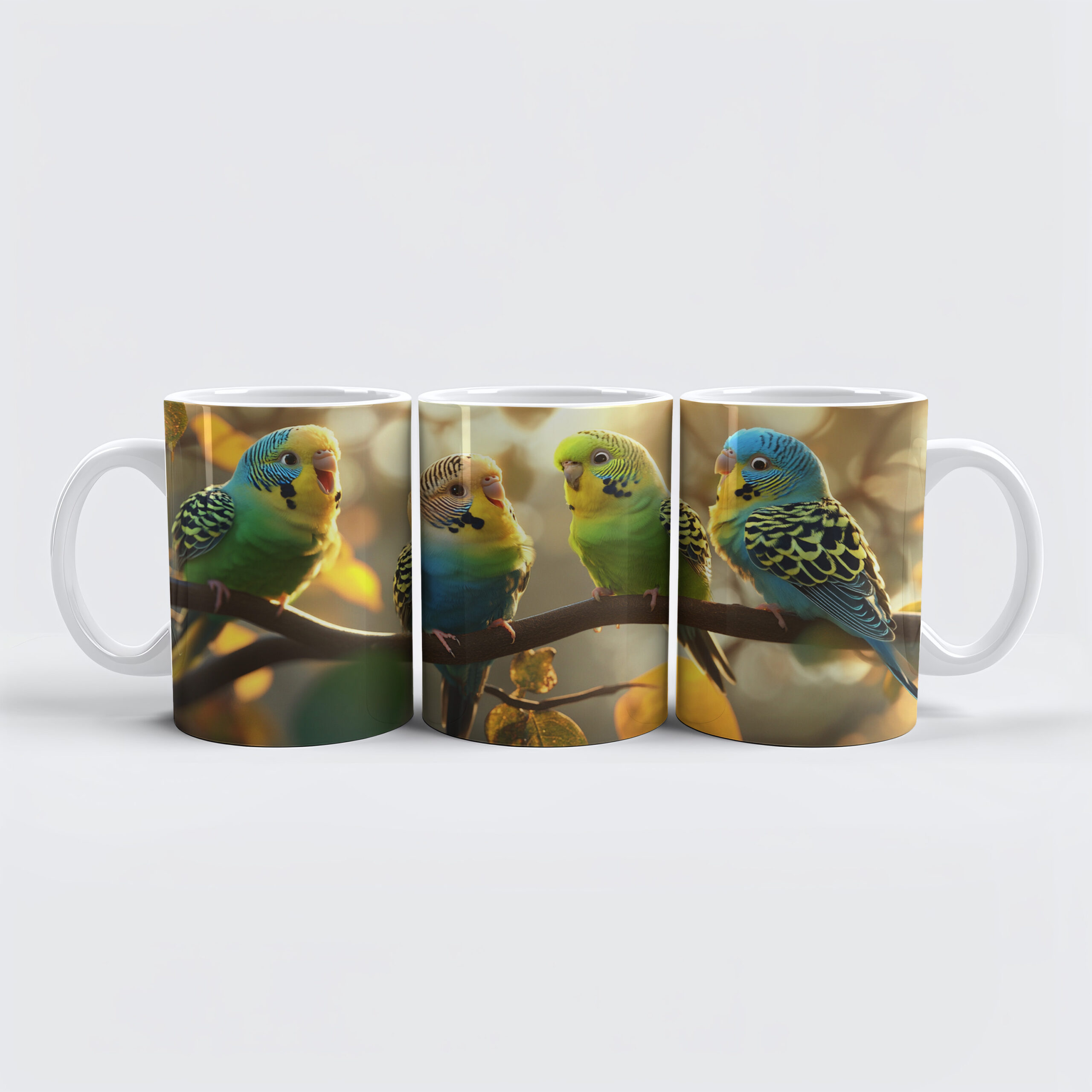 raxxa Premium-Tasse: Wellensittich Meeting