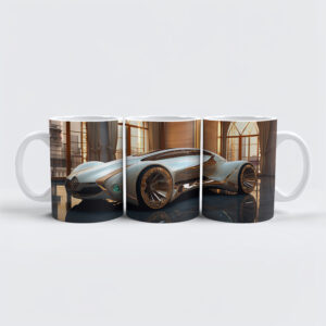 raxxa Premium-Tasse: Futuristisches Auto eines Sammlers