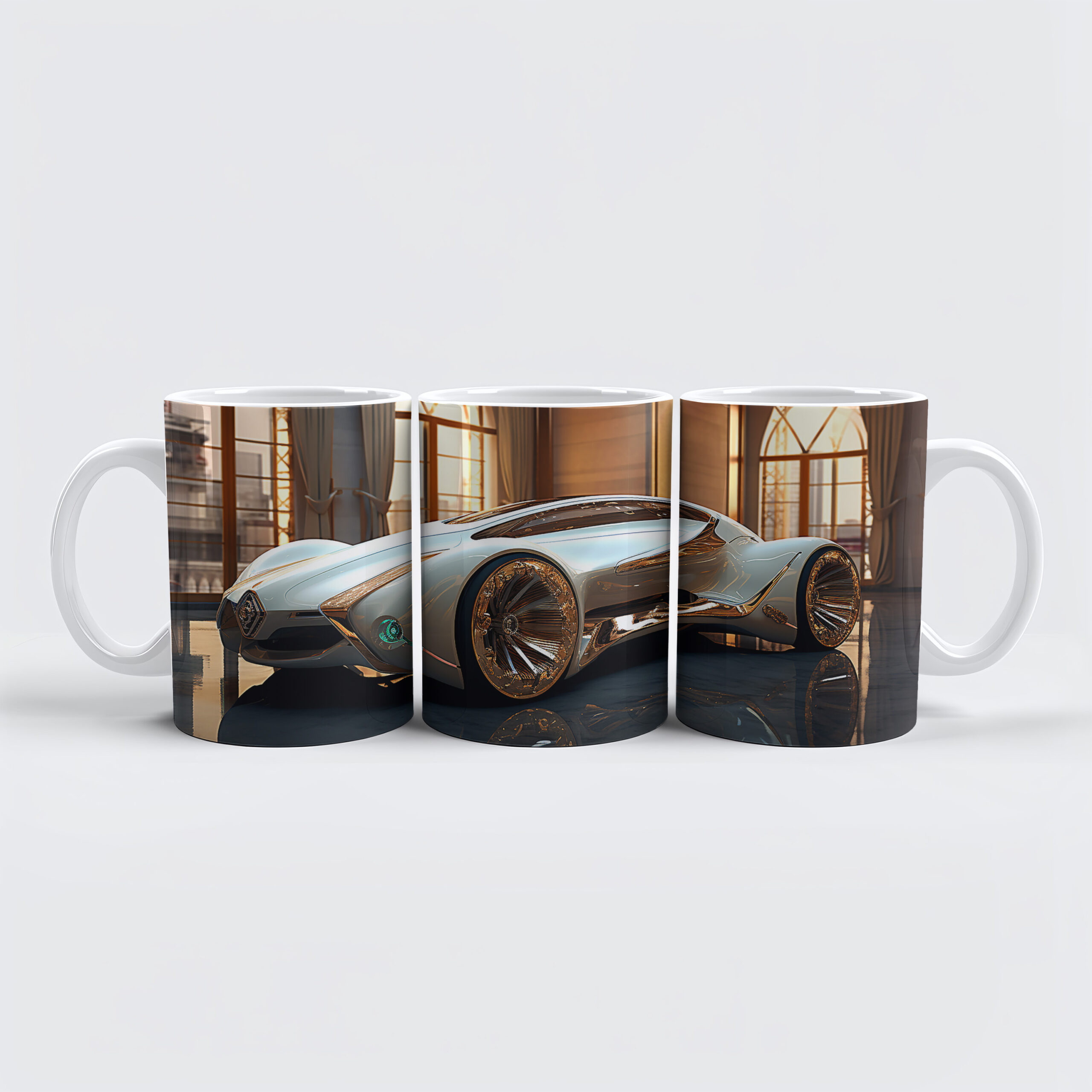 raxxa Premium-Tasse: Futuristisches Auto eines Sammlers