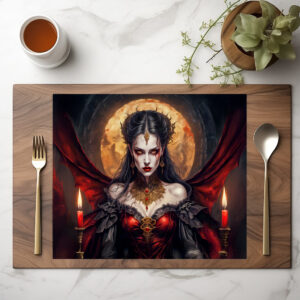raxxa Premium-Tischset: Vampire Queen Under Glowing Moon