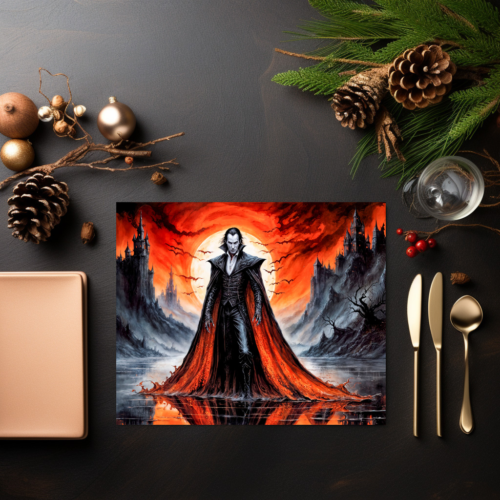 raxxa Premium-Tischset: Vampire in Red Moonlight - immagine 3