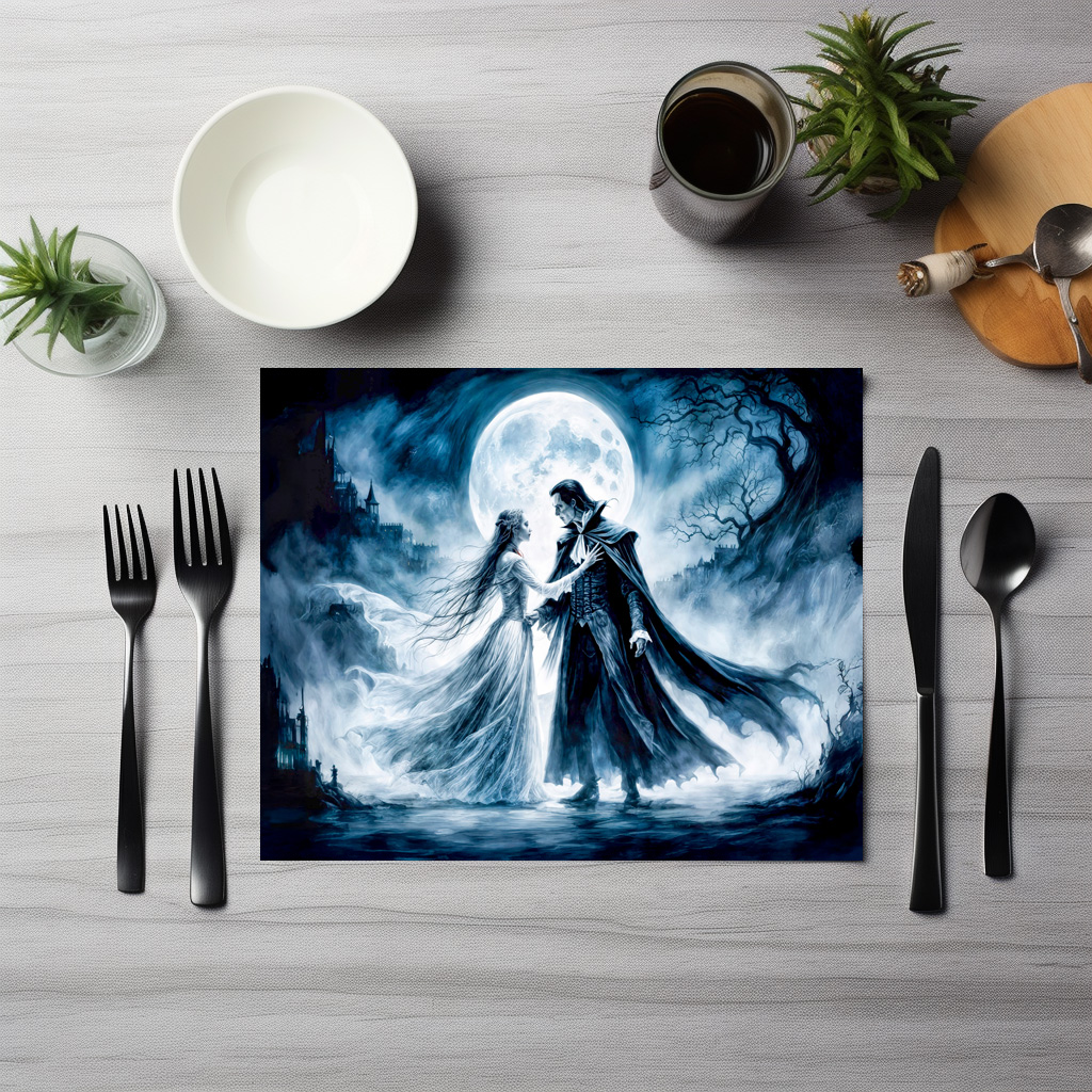 raxxa Premium-Tischset: Vampire Love Under Moonlit Sky - immagine 3