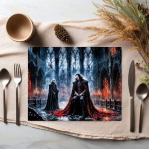 raxxa Premium-Tischset: Vampires in Gothic Cathedral Hall