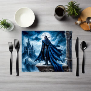 raxxa Premium-Tischset: Vampire in Moonlit Castle Scene